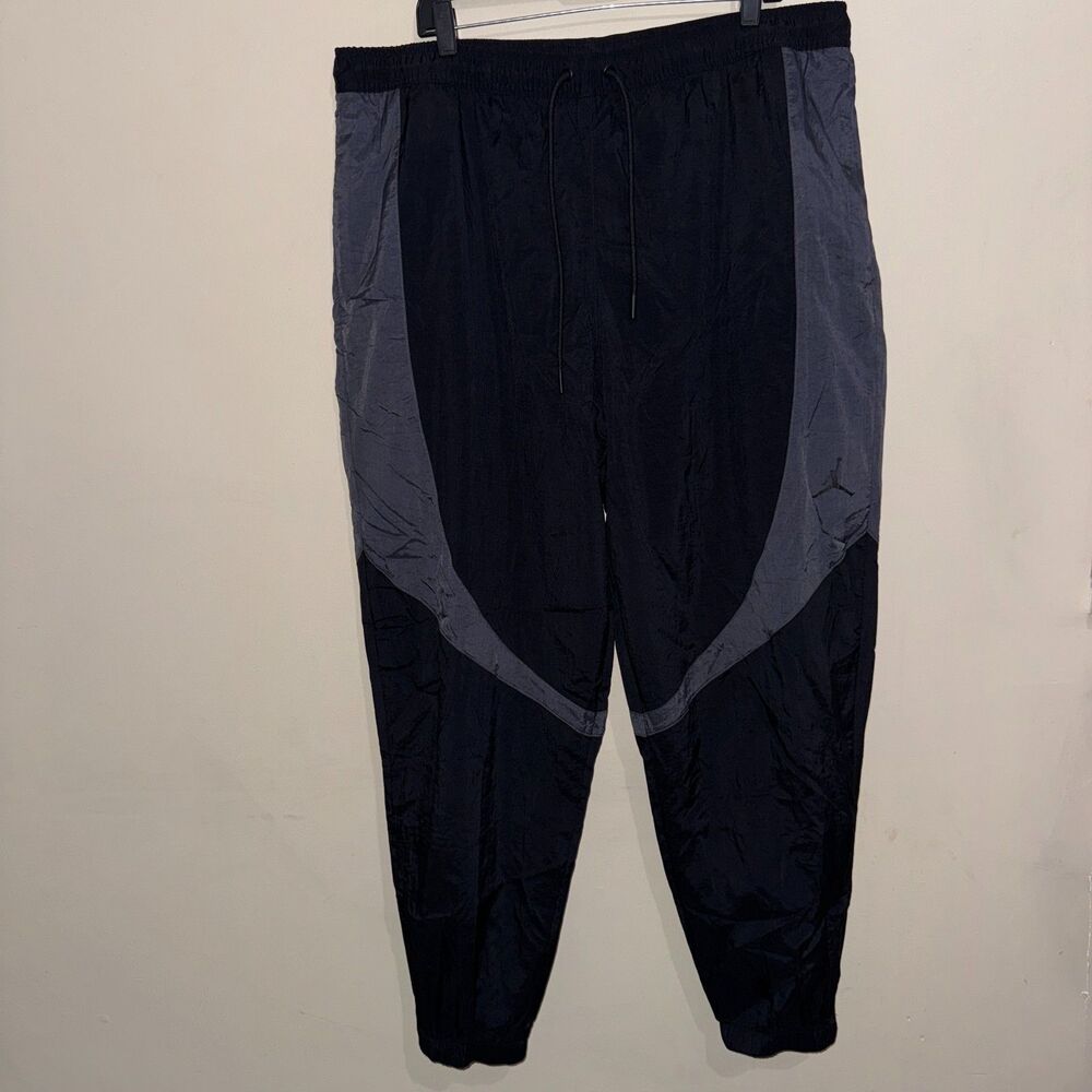 Air Jordan Sport Jam Warm Up Lined Nylon Zip Pants Black Mens 2XL FN5850-010 NEW
